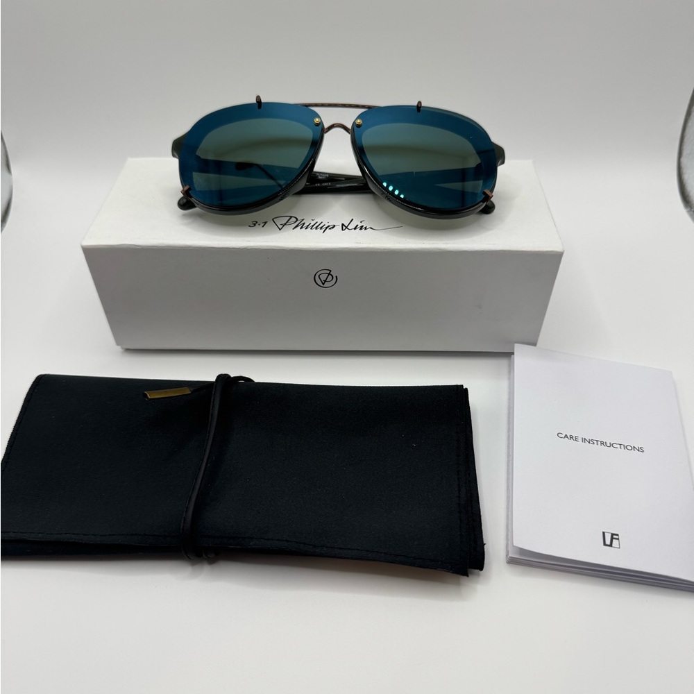New Linda Farrow X 3.1 Phillip Lim Sunglasses Green PL162